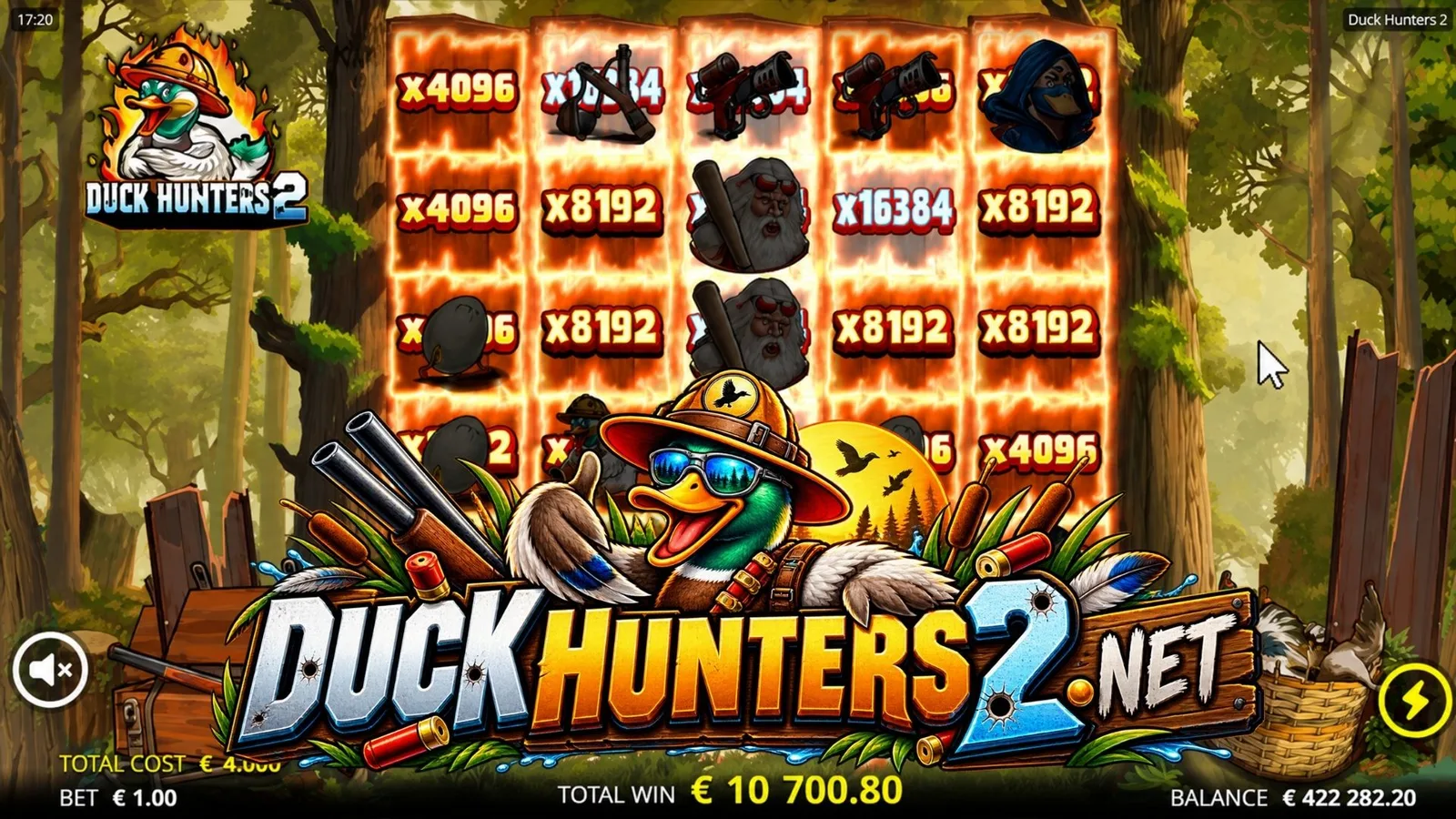Duck Hunters 2 — Duck Hunters 2 Demo 1 (Nolimit City, official screenshot)