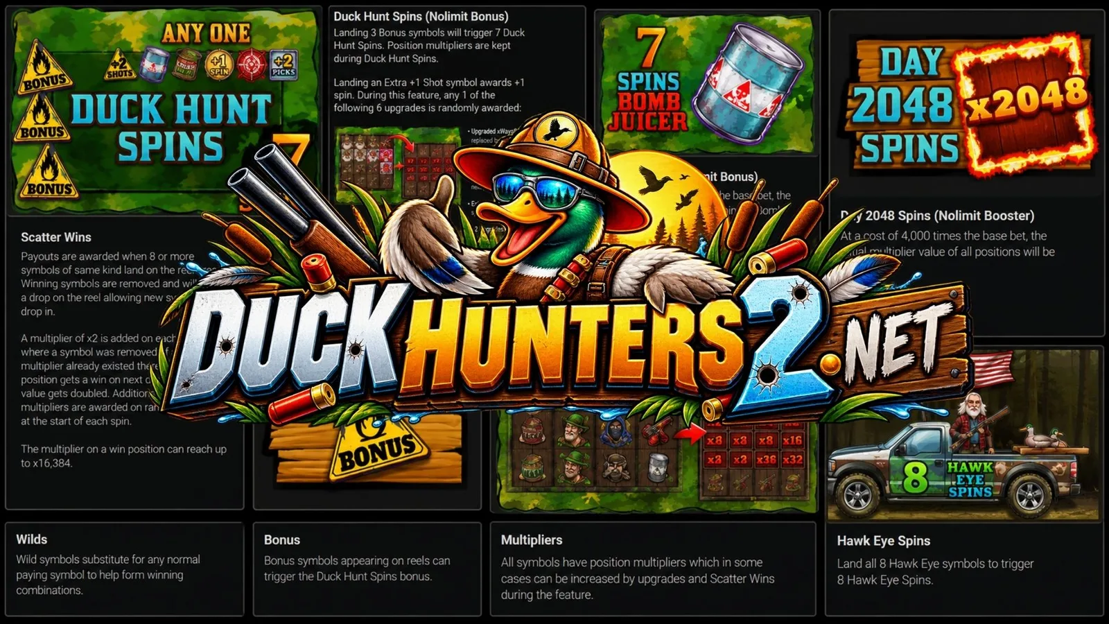 Duck Hunters 2 — Hero Page Duck Hunters 2 (Nolimit City, official screenshot)