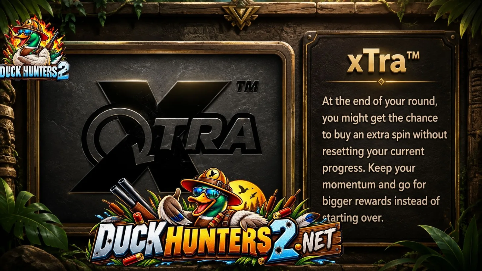 Duck Hunters 2 — xTra Game xMechanics Duck Hunters 2 (Nolimit City, official screenshot)